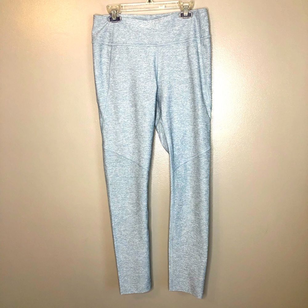 Outdoor Voices leggings teal green‎ white  sporty athletic gym activewear medium